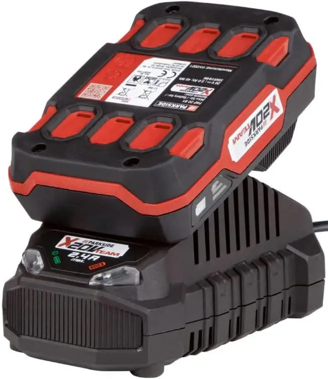 Parkside 20v pabs 20-li e6 cordless drill with battery and charger