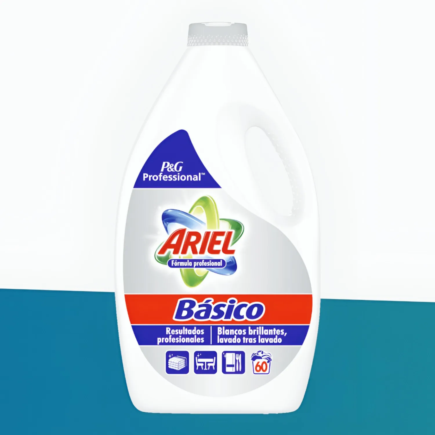 Ariel liquid detergent-2 units for washing fabrics-60 washes-3 liters-ARIEL.