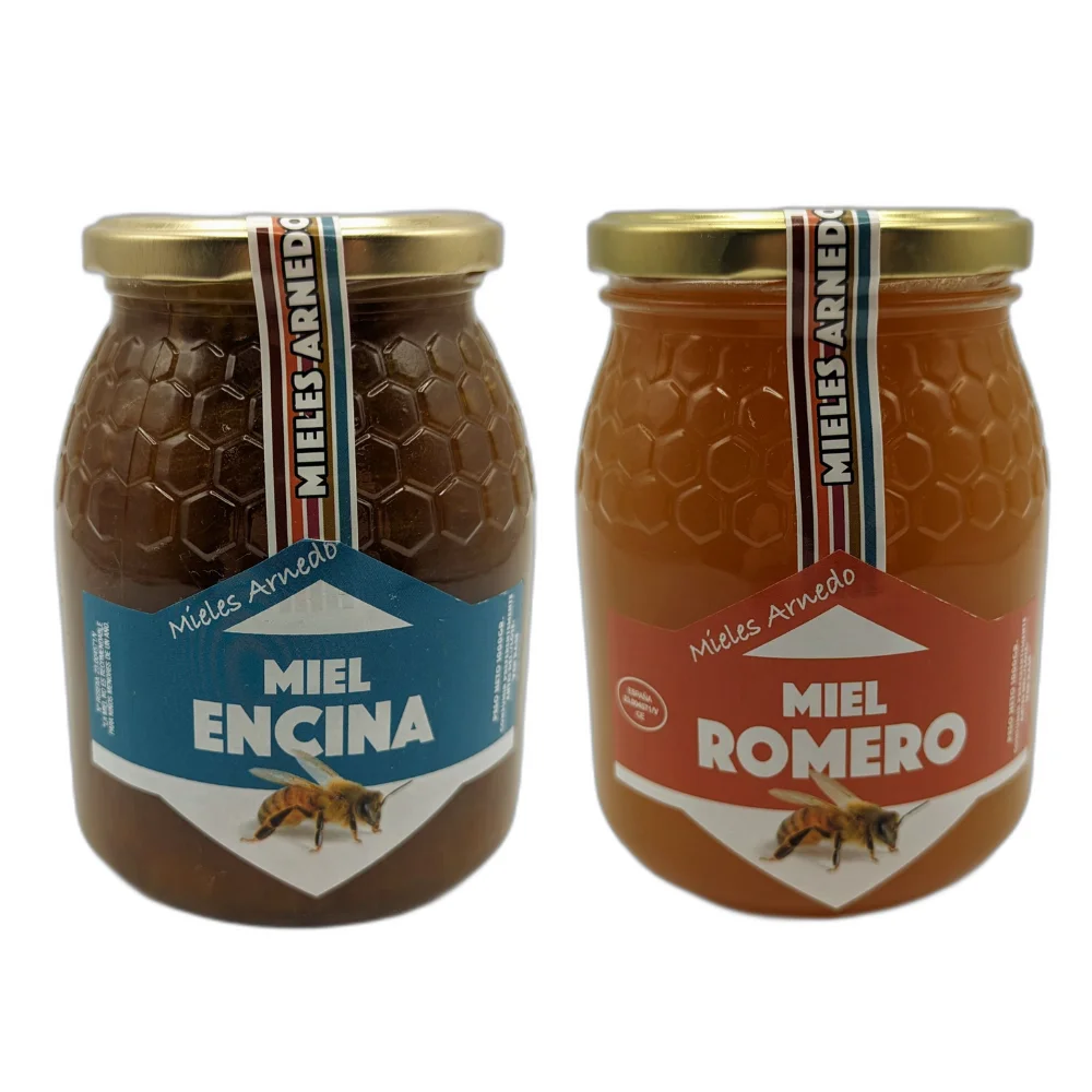 Miel de Encina y Miel de Romero 1 KG. Miel artesanal y totalmente natural. Procedente de Comunidad Valenciana.