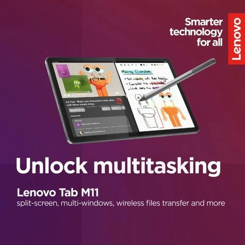 Lenovo Tab M11 Tablet/4GB/ 128GB/ Octacore/moon gray/includes Pen #7