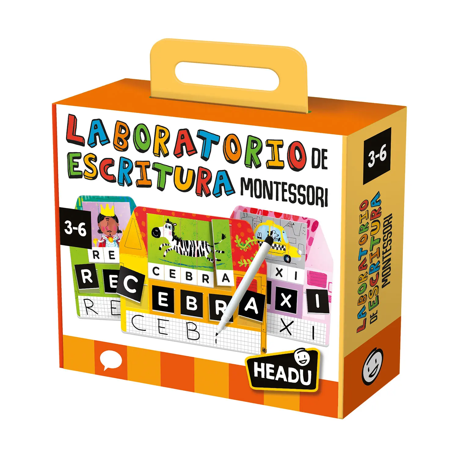 Headu - Laboratorio De Escritura Montessori 3 Años A 6 | Juegos Educativos Niños 3 Años A 6 | Aprender A Leer | Yo Aprendo A Leer Y Yo Aprendo A Escribir