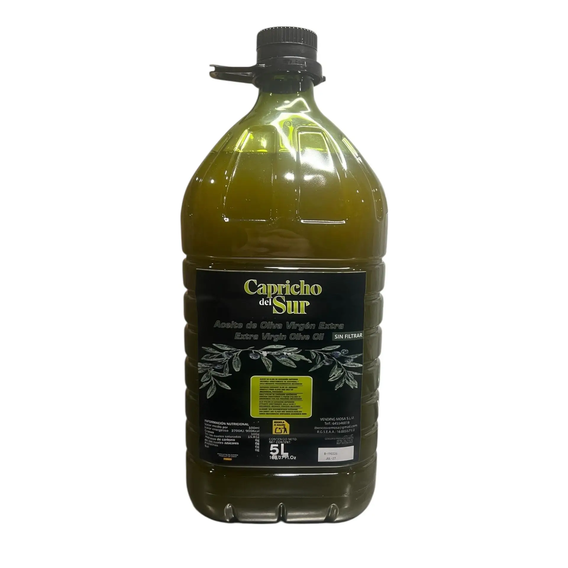 Capricho del Sur Aceite de Oliva Virgen Extra | Autenticidad, Intensidad y Calidad en Filtrado y Sin Filtrar