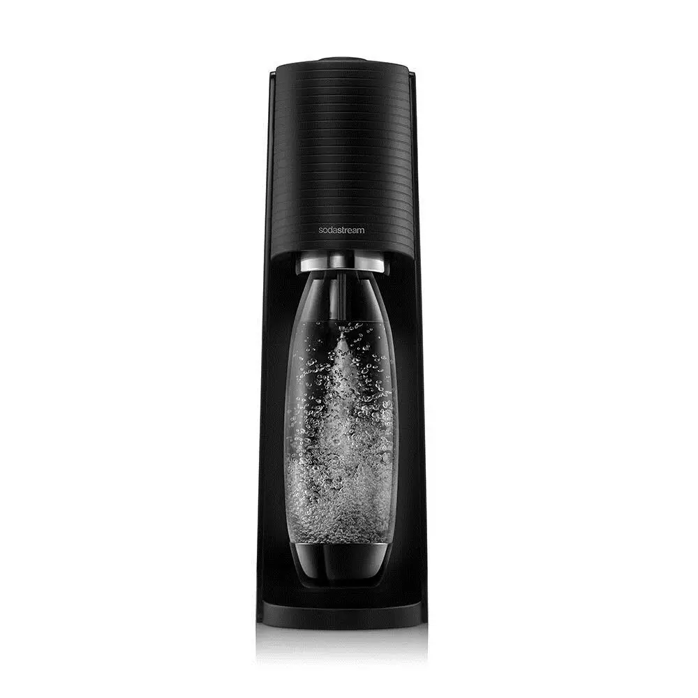 Sodastream Terra - Máquina de agua con gas y botella de agua con gas de 1 litro, fabricante de bebidas retro con botella de agua sin BPA y botella de gas CO2 de conexión rápida para agua carbonatada