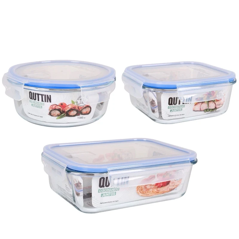2 Packs Lid Glass Lunch Packs, WKL Store, Safe for Washers, Oven, Microwave, Freezer. WKL Store