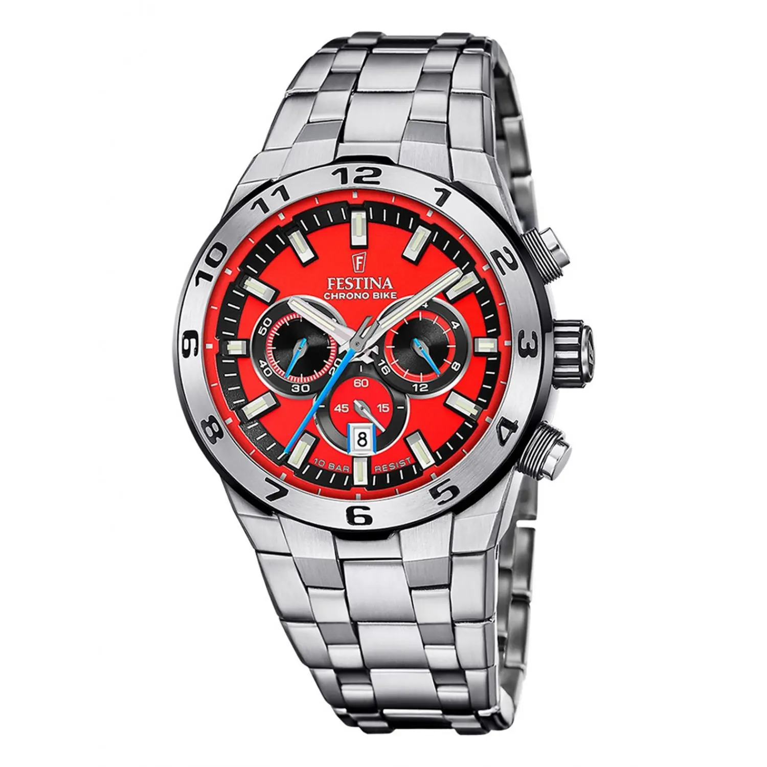 Reloj Festina Chrono bike F20670/5 acero rojo