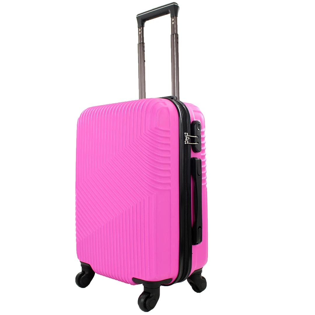 Airplane Suitcase Hand Luggage Travel Cabin Trolley Hard ABS 4 Wheels Rigid Cabin Suitcase with Telescopic Handle 55x35x20CM