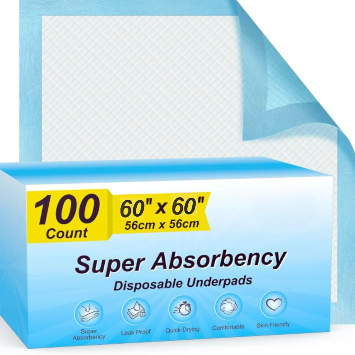 PawControl - 100 Empapadores Mascotas de Adiestramiento para Perros Desechables - Alfombrillas Absorbentes para Cachorros 60x60 xl