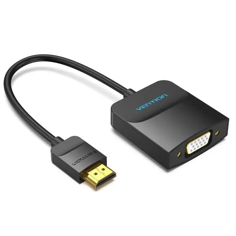 Convertidor hdmi a vga vention 42154/ hdmi macho a vga hembra
