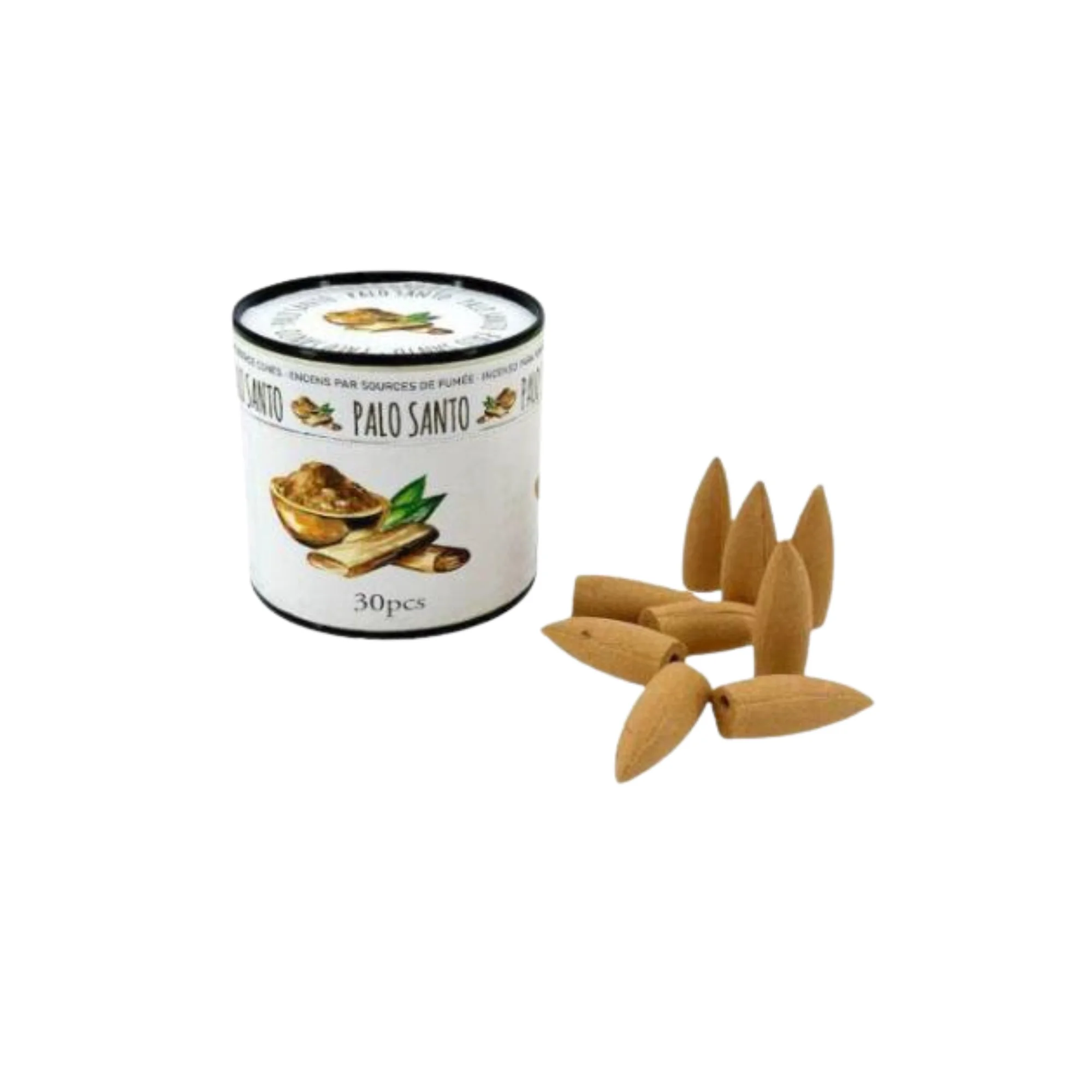 Conos de Incienso Palo Santo - 30 Unidades - Aroma Natural y Relajante