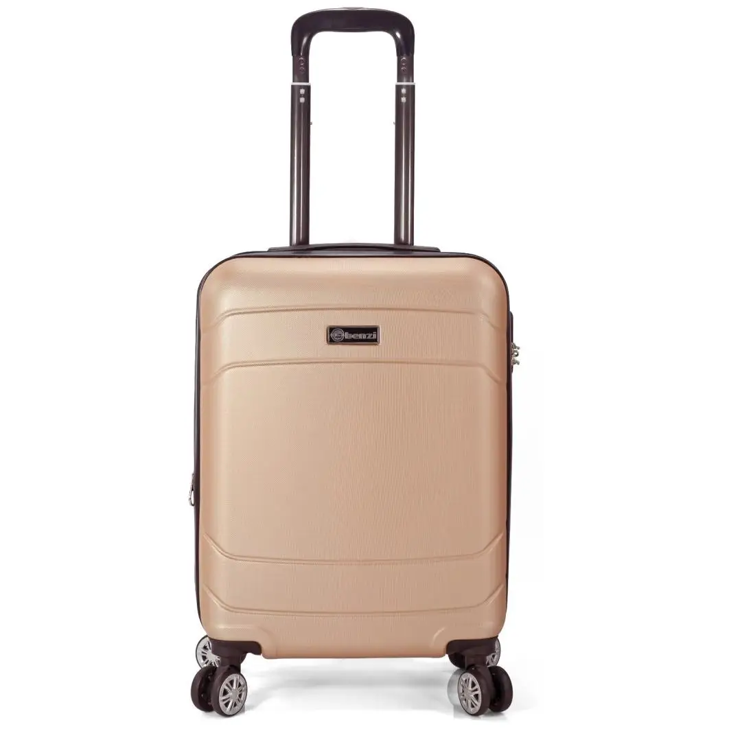 Maleta cabina expandible Tony Huaca oro 55x40x20 cm. (extendida 55x40x25 cm.) Dura e impermeable 4 ruedas
