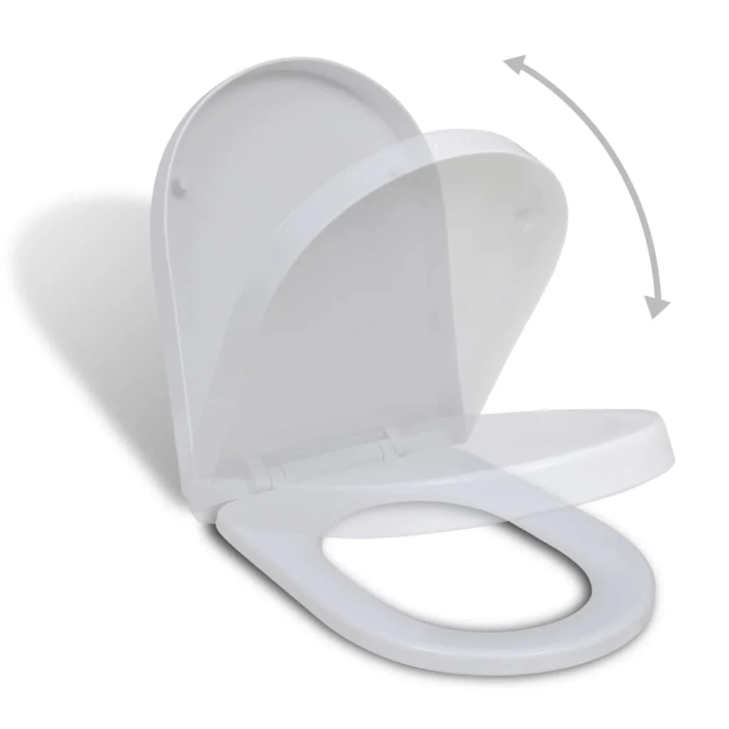 VidaXL toilet cover toilet seat soft close White seat toilet seat Oval model, Square