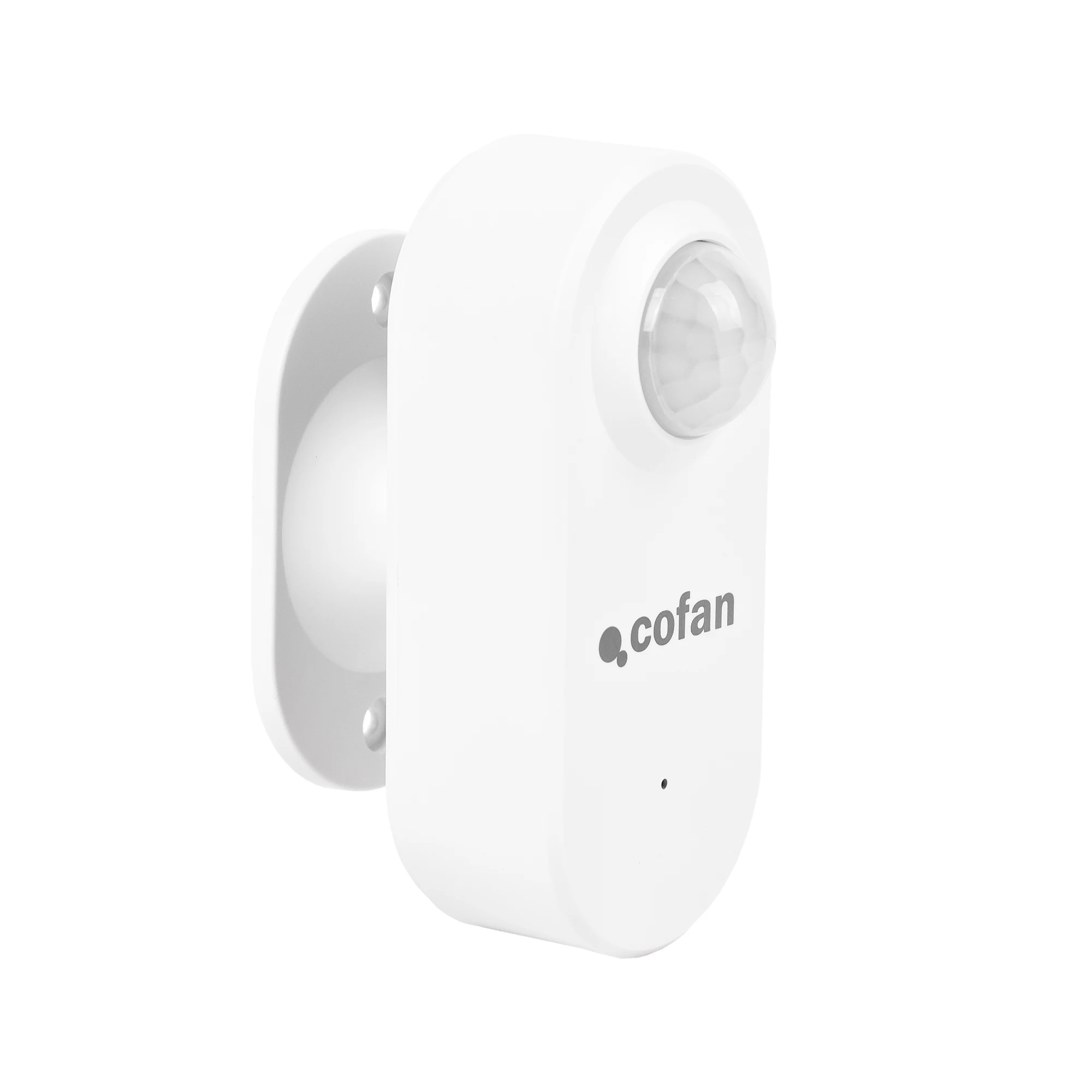 Cofan Sensor de movimiento WiFi | Detector de movimiento inteligente | Funciona con aplicación Smart Life o Tuya | Sistema de seguridad compatible con Alexa y Google | Color: blanco | Seguridad en el
