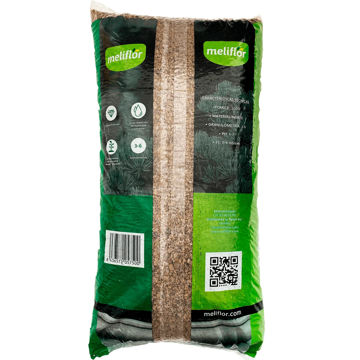 Meliflower substrate for bonsai pomice (3-6mm) 20l