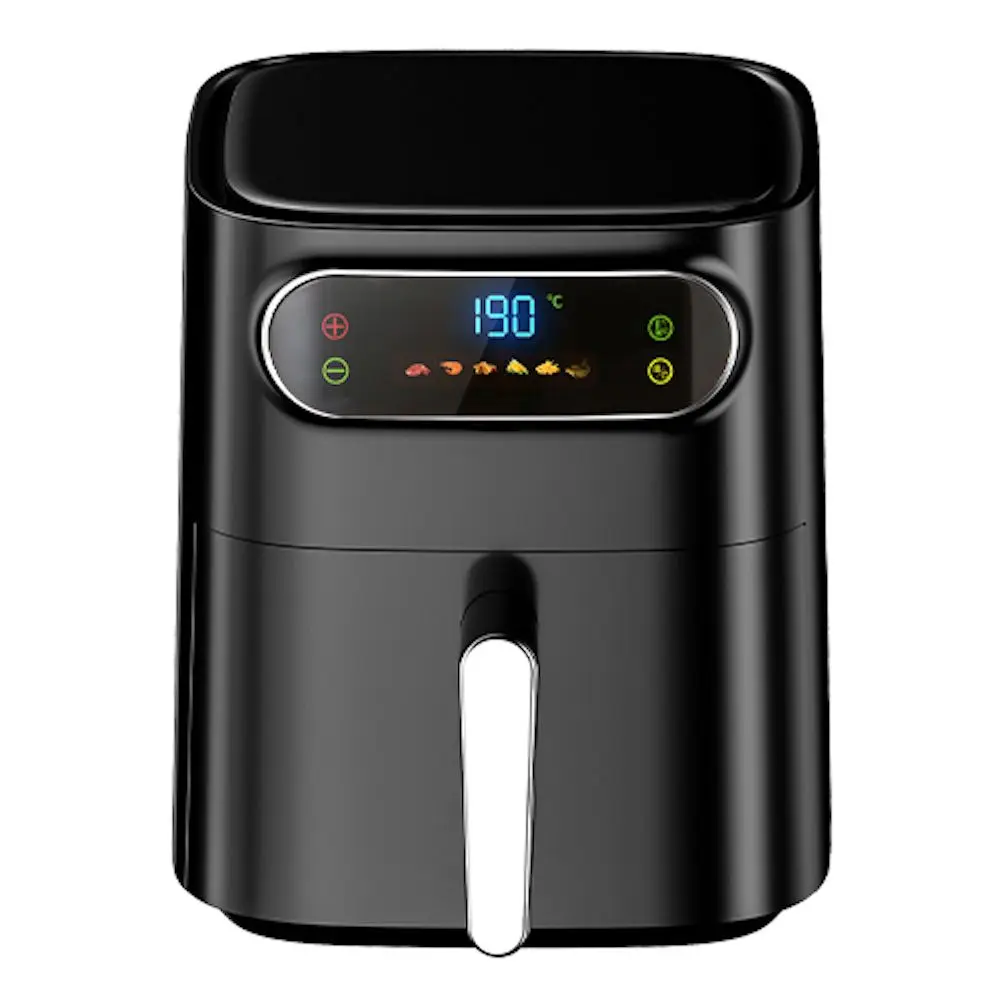 Freidora de aire sin aceite digital 7L pantalla LED táctil, cesta antiadherente, temporizador,