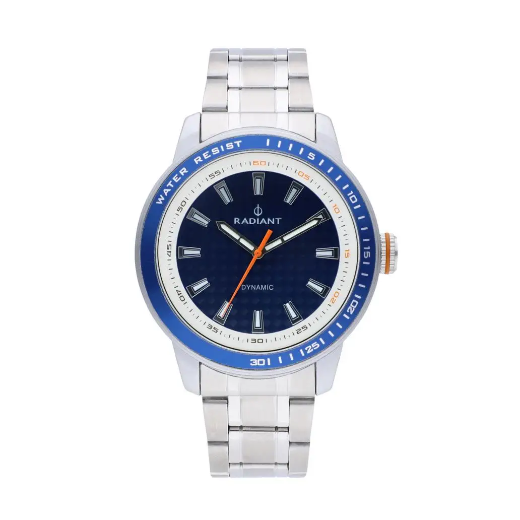 RADIANT Reloj Deportivo Cuarzo Plateado Gris Sumergible 5 ATM