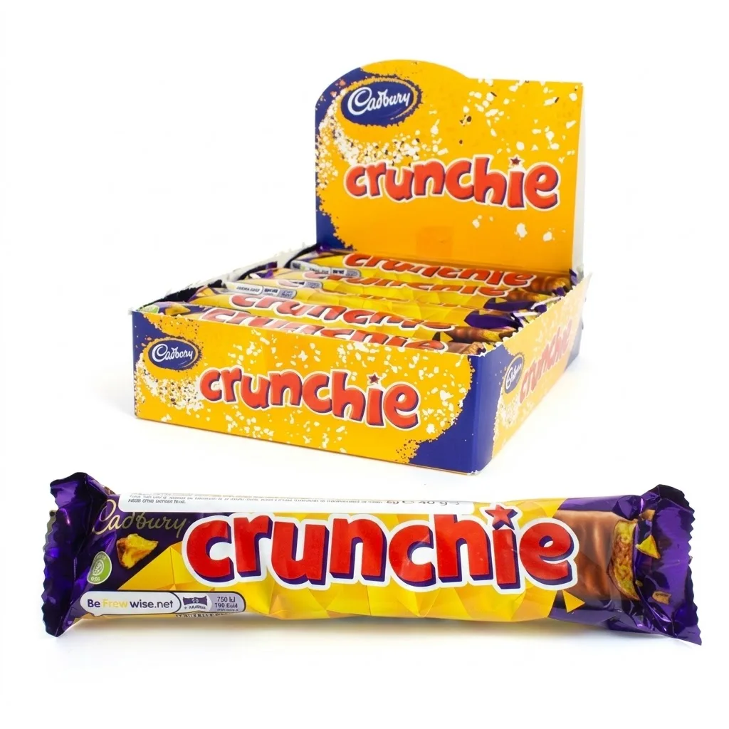 Barras de chocolate Cadbury Crunchie - Paquete de 12 unidades de 40gr