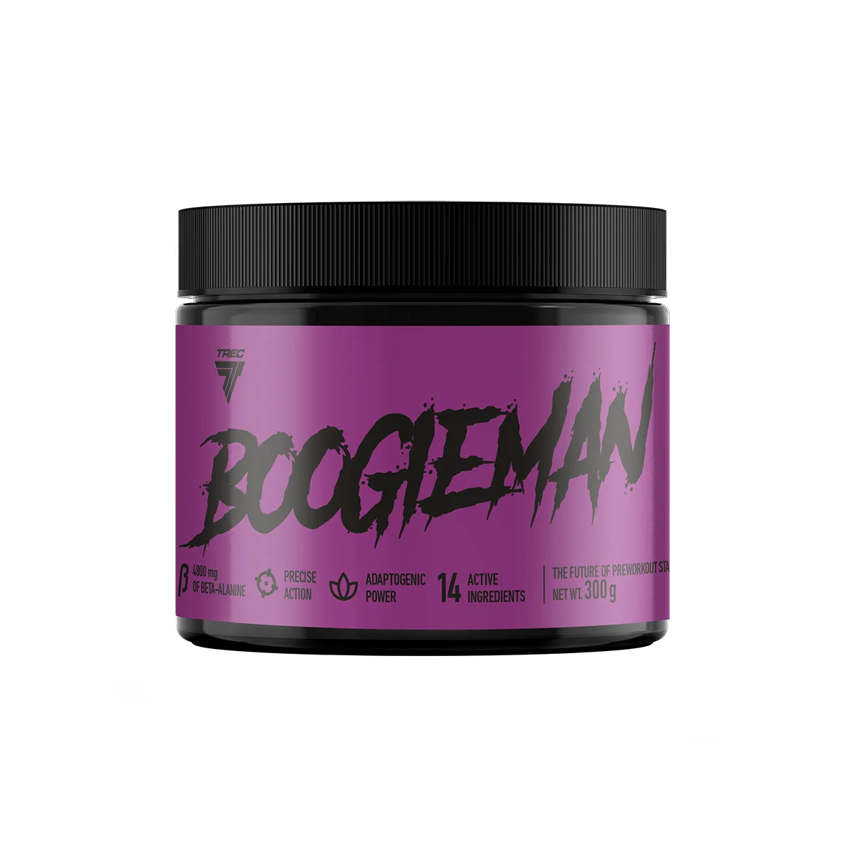 TREC NUTRITION - BOOGIEMAN PRE-ENTRENO - SABOR FRUTAS DEL BOSQUE - 300g - Suplemento Pre-Entrenamiento para Deportistas