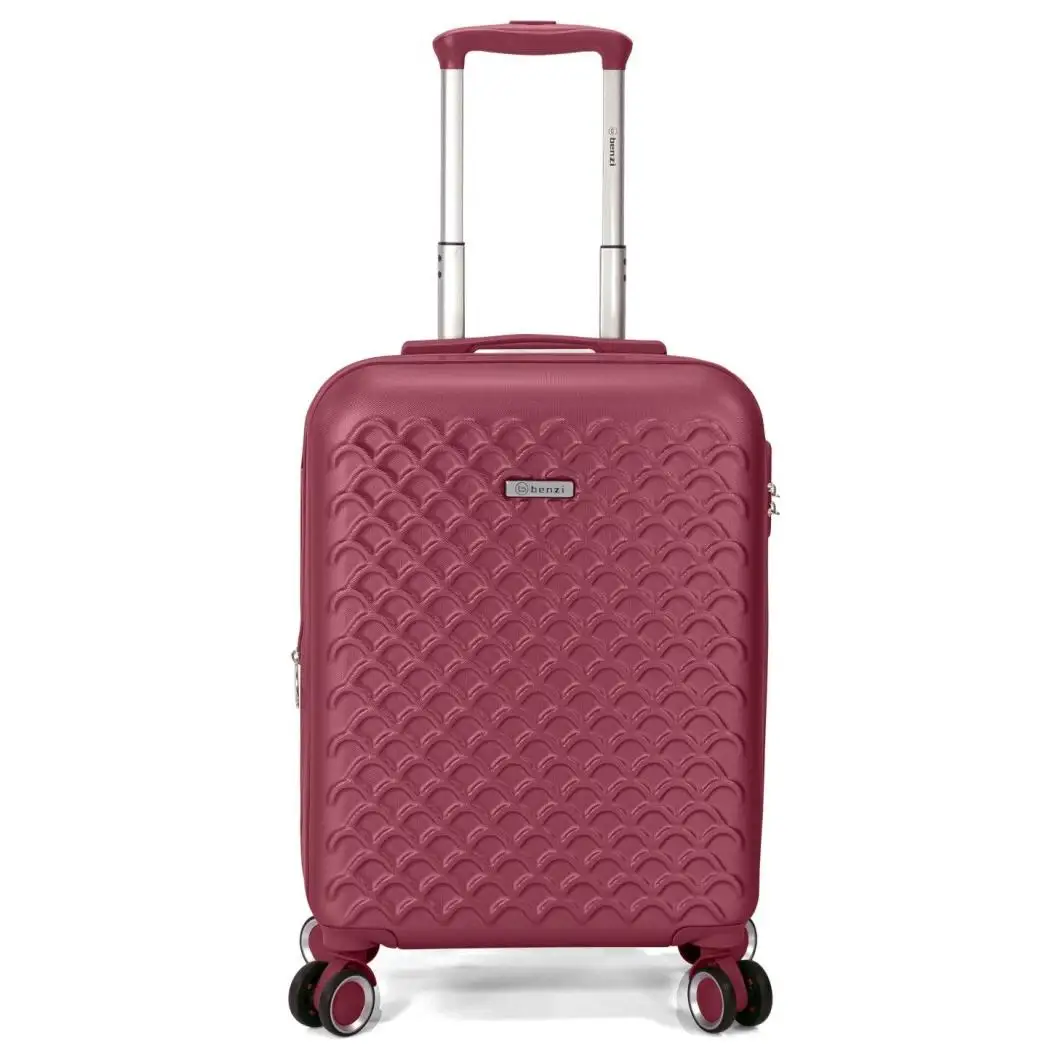Maleta cabina expandible Tony Diamante burdeos Dura e impermeable 55x40x20 cm. (extendida 55x40x25 cm.) 4 ruedas