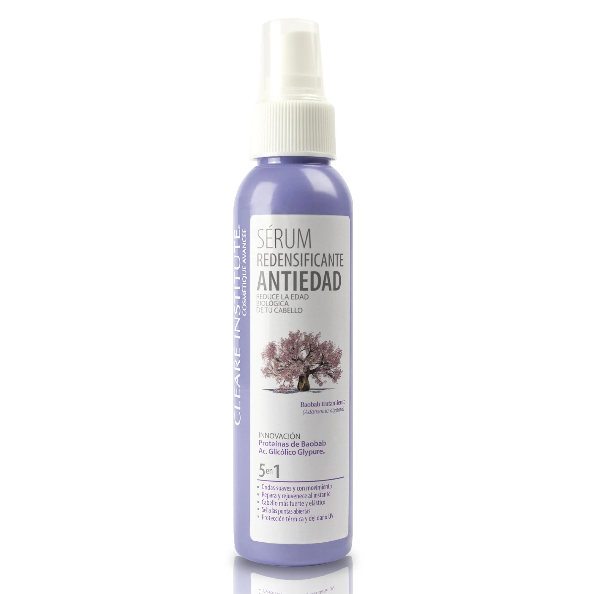 Juju Clearé Institute - Sérum Antiedad Redensificante | Rejuvenece Y Protege El Pelo Seco Y Dañado | Sellador De Puntas Abiertas | Apto Método Curly | 96% Ingredientes Naturales | 125Ml