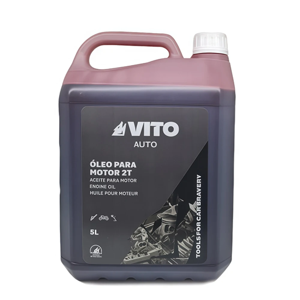 Aceite sintético 2T para mezcla de motor de gasolina Vito 5L | Lubricante 2 tiempos para motocicletas y maquinaria