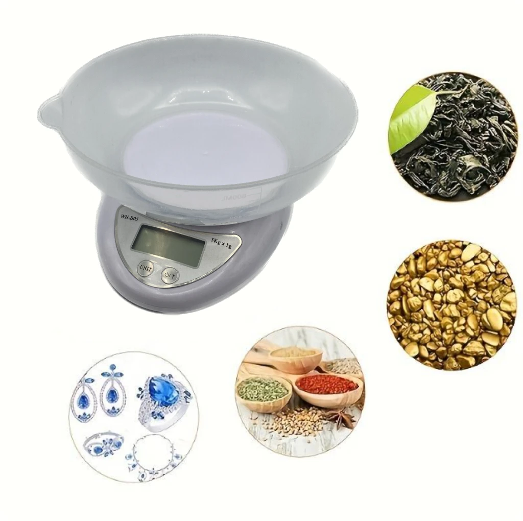 IPSDI RevolutionLine-portable electronic kitchen scale | Powered by 2 batteries AAA | High precision and resolution LCD | High performance smart digital scale | Easy cleaning | 0.1gr to 5kg