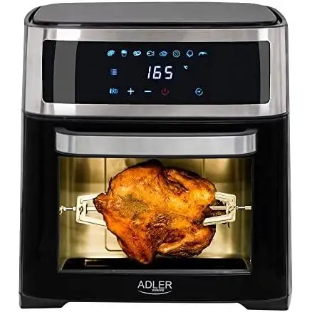 ADLER AD6309 13 liter hot air fryer oven, convection, oil free, 8 programs, roast chicken, chips, touch Panel, temperature 40-200 °C, timer, 2500W