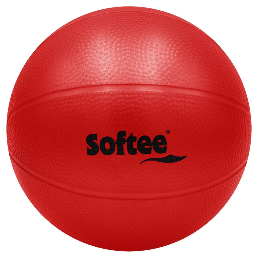 Balón medicinal Rugoso Lleno de Agua Musculación Fitness 1,5 Kg Softee Rojo