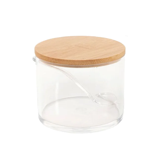 CIAL AZUCARERO ACRILICO CON CUCHARA  9X9X7,3 CM