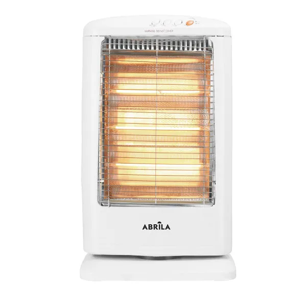 Estufa elect.candente 1200w blanco 3pot oscilante 3elem.antivuelco,asa 55x33x23 cm