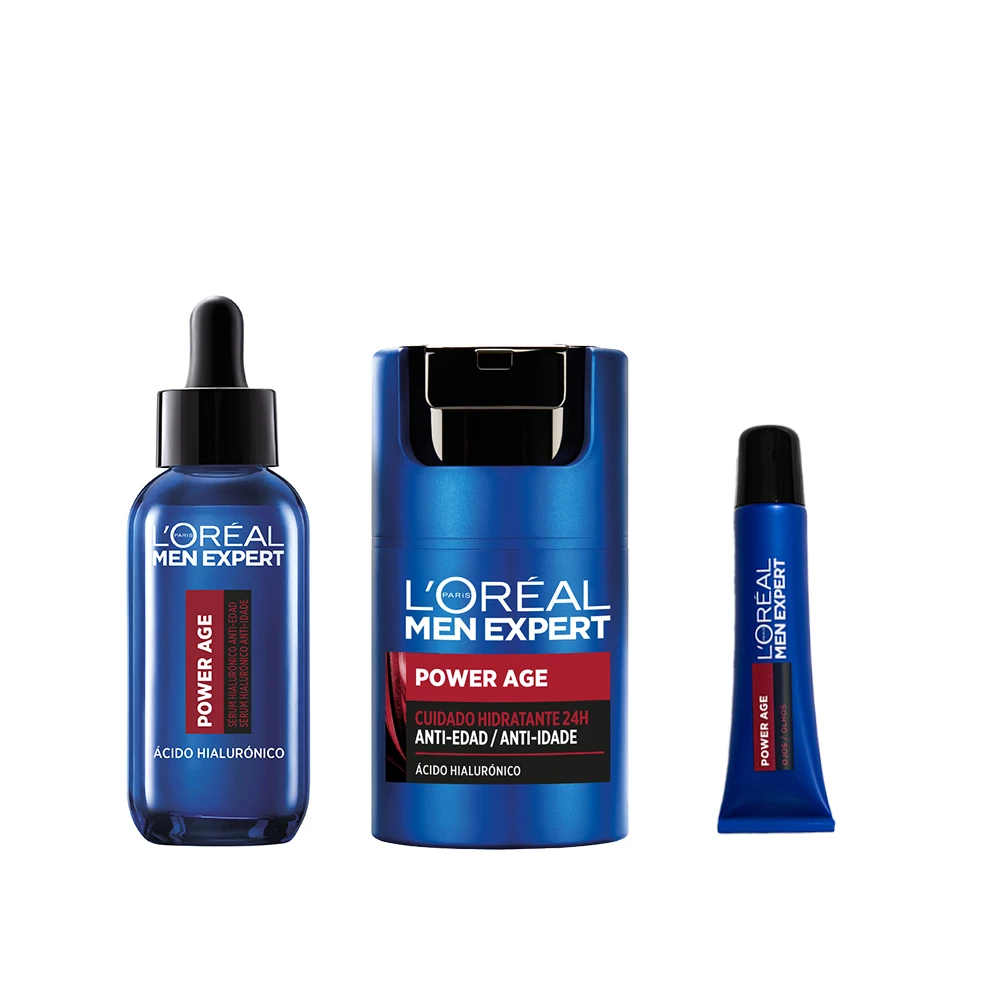 L'Oréal Paris | Rutina Men Expert POWER AGE Sérum hialurónico + cuidado hidratante 24h mejorado con Ácido Hialurónico… — oferta en AliExpress