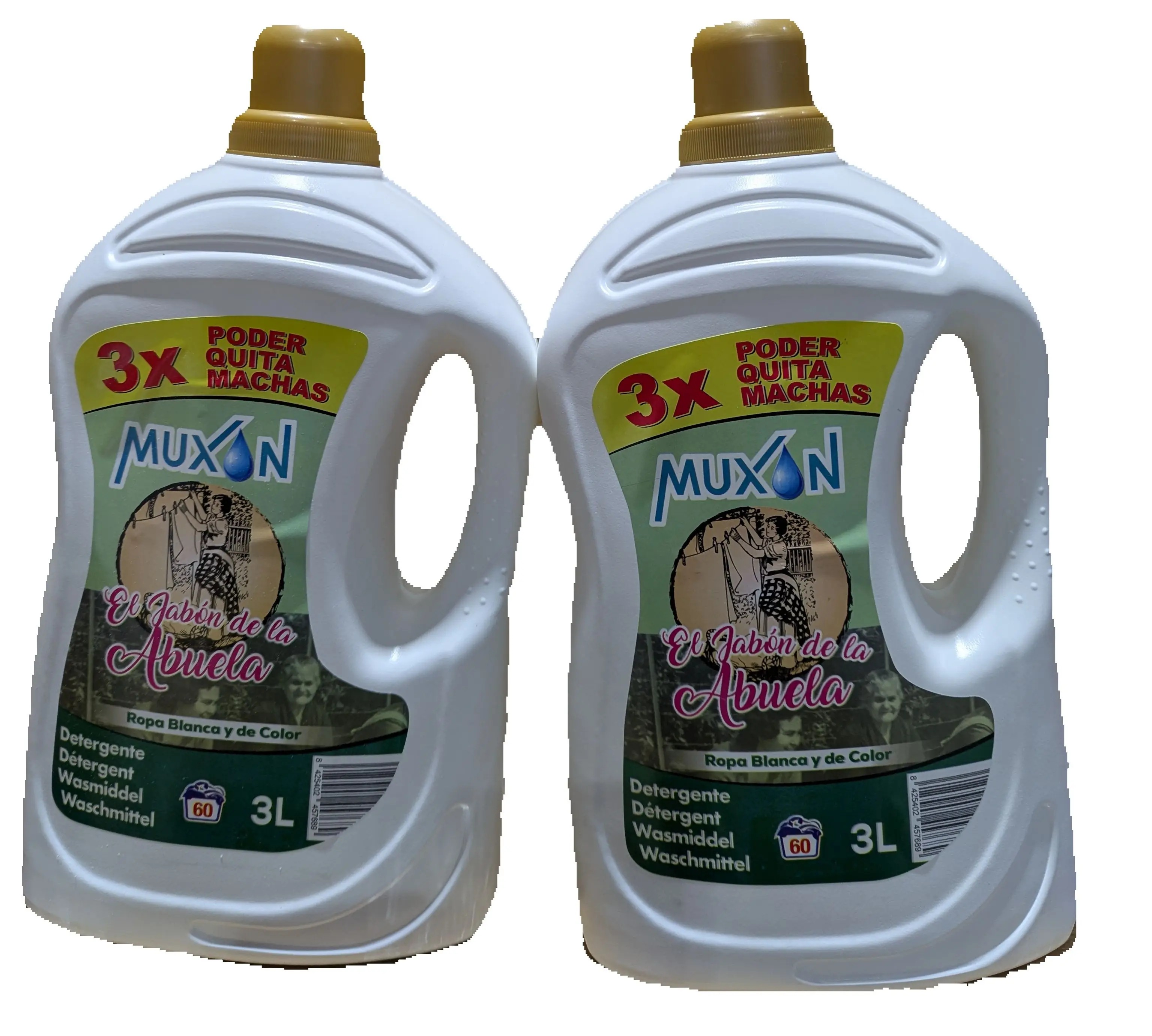 DETERGENTE LIQUIDO  JABON DE LA ABUELA MUXAM 3L PACK 2 UNI