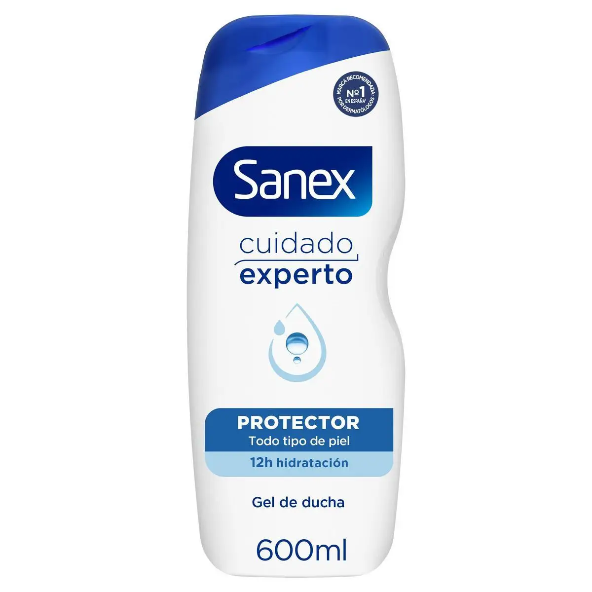 Shower Gel Sanex BiomeProtect Dermo normal skin 600ml Pack of 3 | Natural prebiotic for your skin health. Strengthen your skin and keep it hydrated.