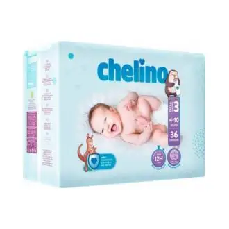 Chelino Fashion&Love Pañales T3 4-10Kg 36Uds
