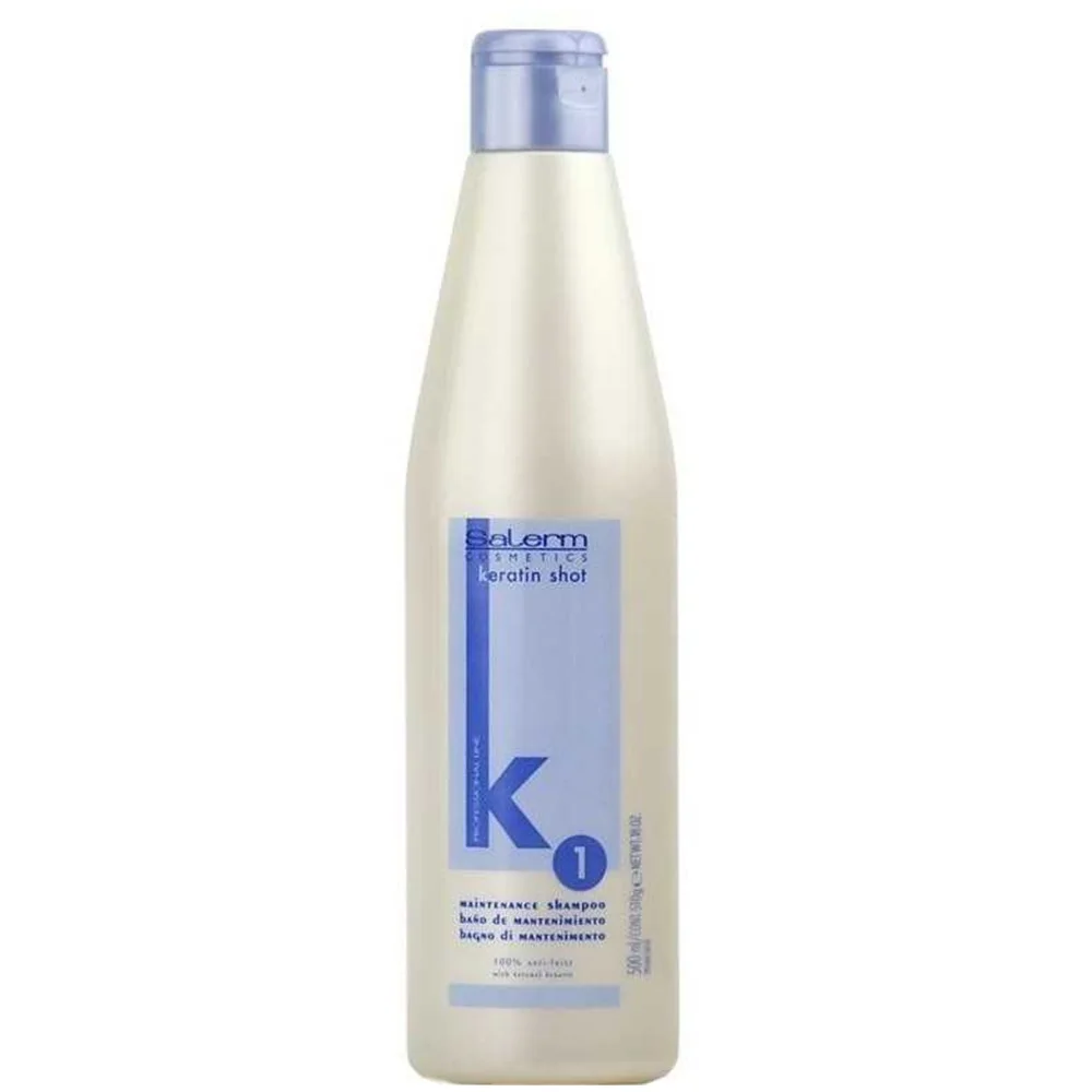 Salerm Keratin Shot Baño Mantenimiento Tratmiento Queratina 500 ml.