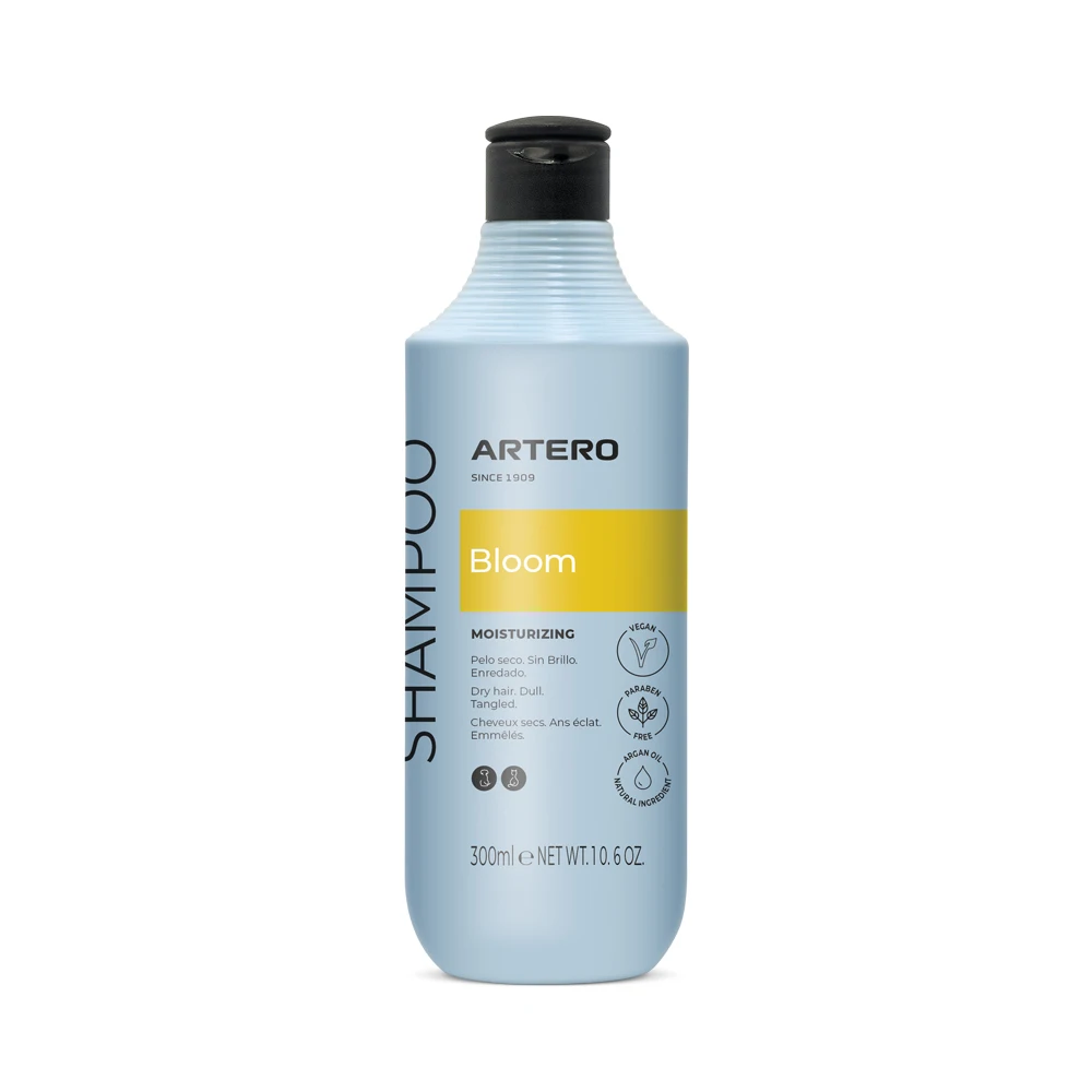 Artero Bloom. Champú para Perros con Aceite de Argán, Ideal para Perros de Pelo Largo, seco o dañado. Aporta Brillo, suavidad y nutrición sin resecar la Piel. Super Hidratante.