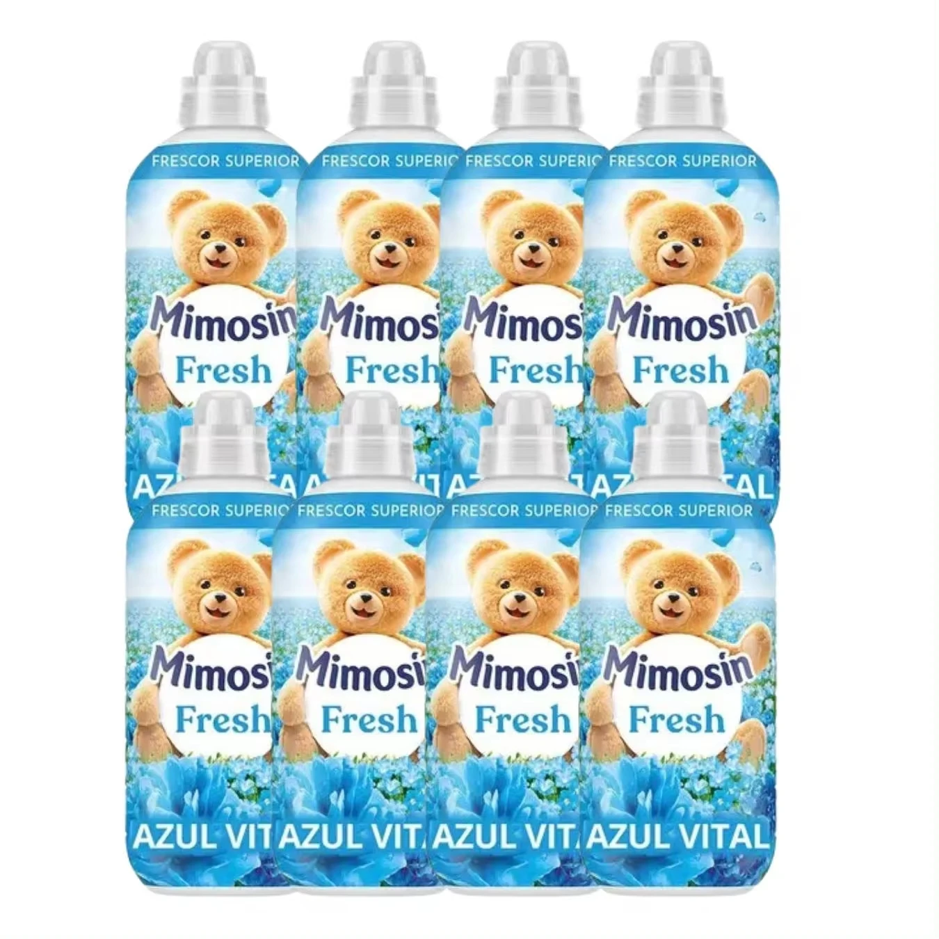 PACK de 8 - Mimosín suavizante concentrado extra fragancia Azul Vital fresh 8 botellas de 56 dosis