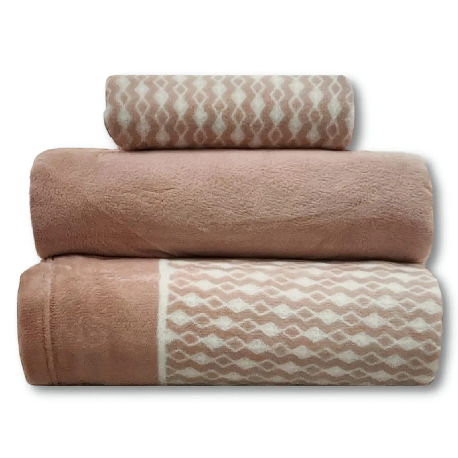 Sábanas Coralina Modelo Sueño, Color Rosa, Poliéster, 180 gr, Tacto Ultra Suave, Invierno, Marca HMS.