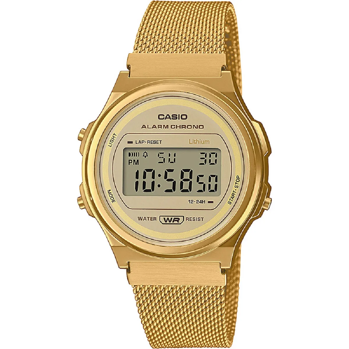 Casio Unisex Dorado Reloj Vintage Redondo A171wemg-9Aef