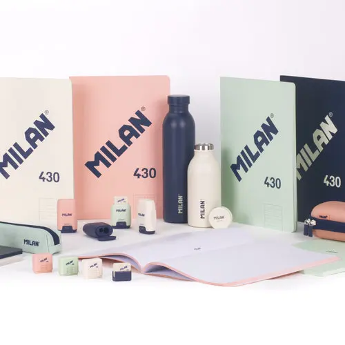 MILAN PACK 4 notebook 48H A4 frames 5MM series 1918 assorted 1918 Series 21x29x2 Cms.