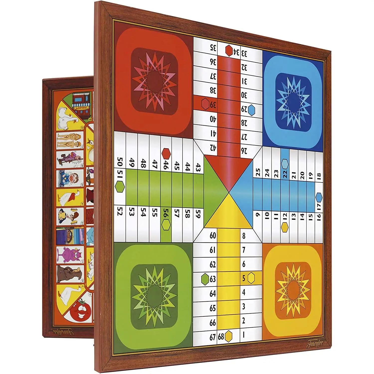 Fournier Parchis 4 and Oca, board 33x33 cm, 2-4 players, multicolor