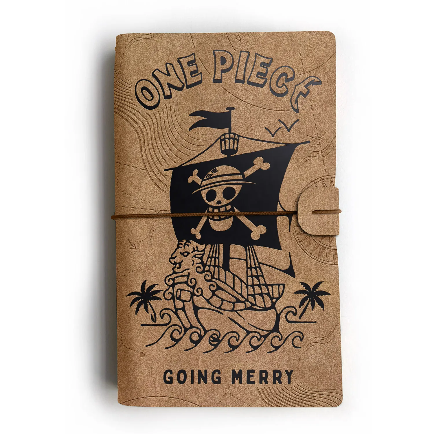 Grupo Erik Cuaderno de viaje One Piece - Diario de viaje (Travel Journal : Cuero sintético) |   Diario personal: Libreta de bolsillo pequeña, 19,6x12 cm/One Piece Merchandising