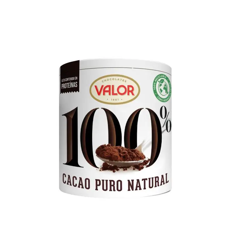 Pack 6 units x 250g of pure cocoa 100% natural value
