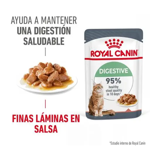 Royal Canin Digest Sensitive en Salsa para Cuidado Digestivo en Gato Adulto - 85 gr