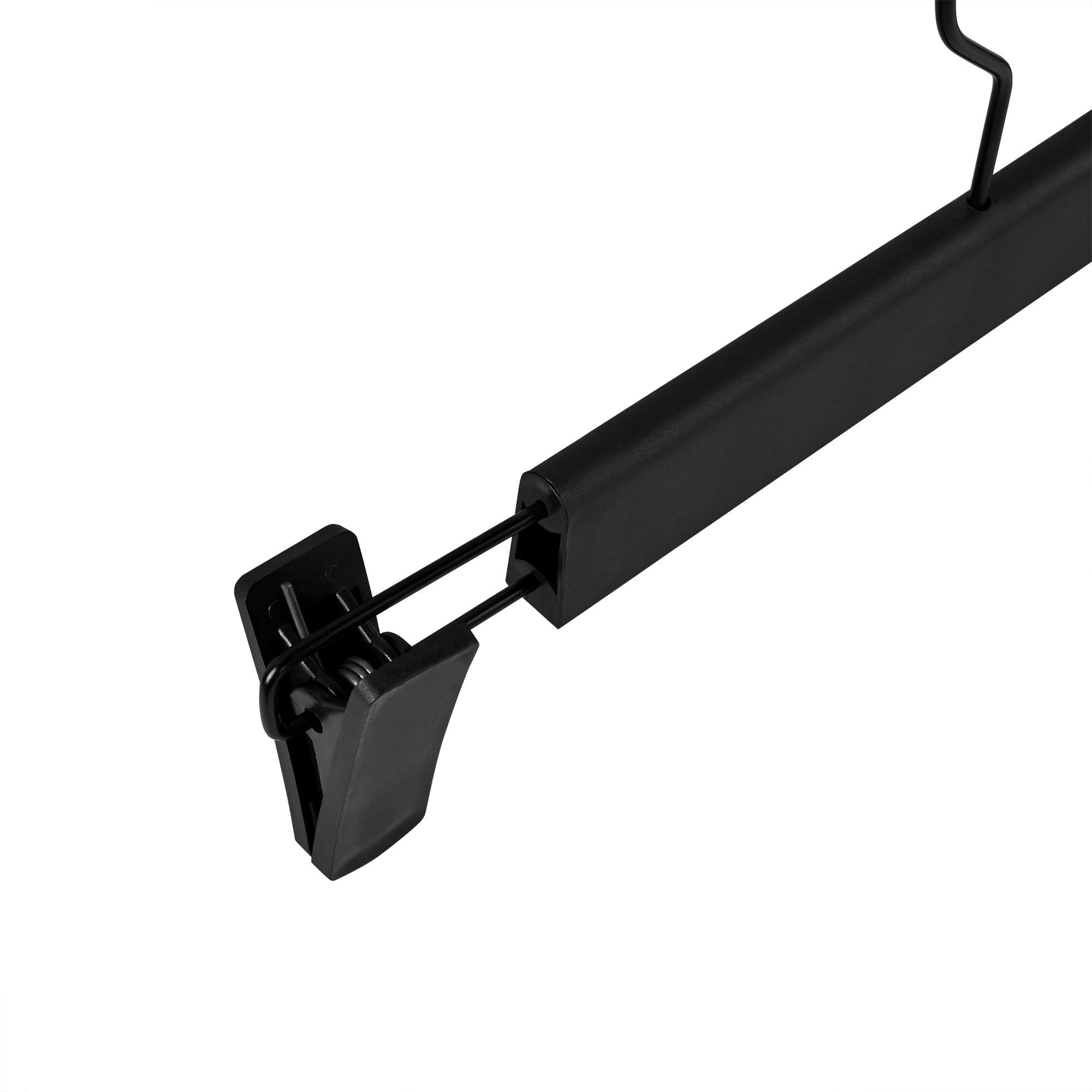 T-LoVendo Set of 5 Clothes Hangers with 360° Metal Hook and 2 Non-Slip Clips, Ideal for Pants and Skirts, Made of Durable Plastic, Space-Saving Wardrobe Organizer. #3