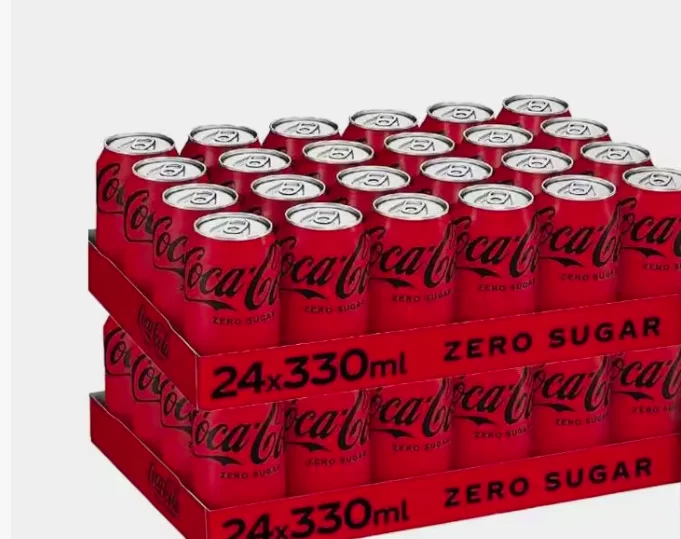 Coca cola / cocacola zero original flavor, 48 units can 33cl / 330ml, shipping from spain