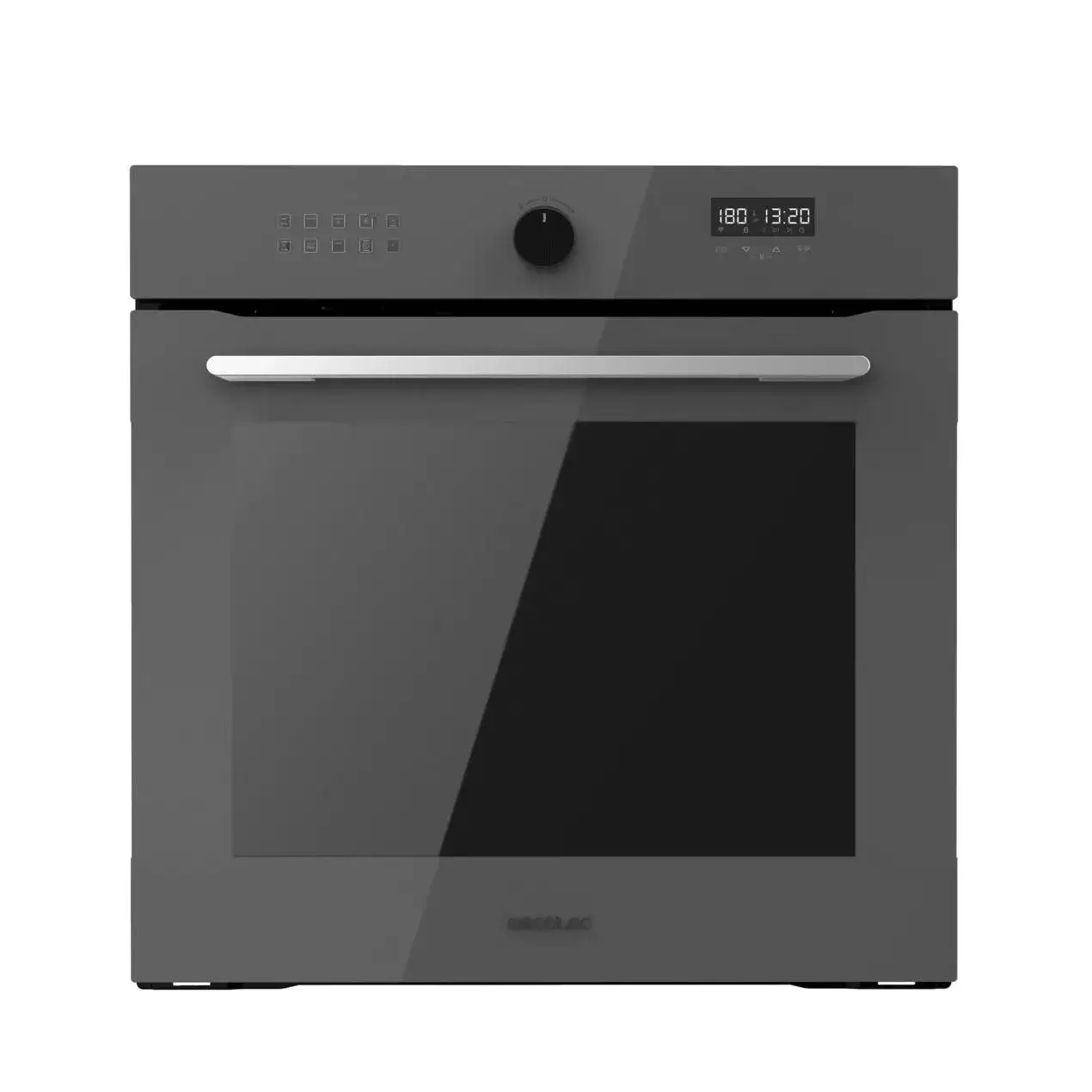 CECOTEC 02817 Horno Integrable 81L Glass Grey con Airfryer y 11 Funciones Automáticas