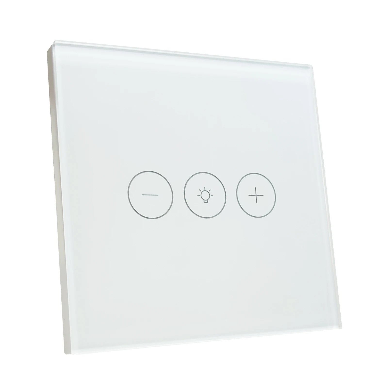LED ATOMANT Regulador de Cristal Inteligente Wifi, Regulador luz de pared, Control Mediante APP Smart Life, Compatible con Alexa y Google Assistant, Pulsador Tactil Atenuador Iluminacion