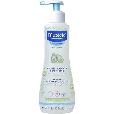 Agua Limpiadora sin Aclarado Mustela 300ml | Limpieza Rápida para Bebé