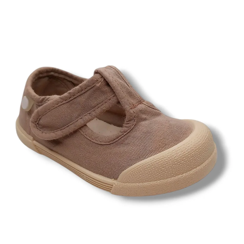 Igor Zapatilla Lona Pepito Sneakers Barefoot S10332-390 CACAO Zapatillas calzado niños Summer Respetuoso ROYALE CORDONETS