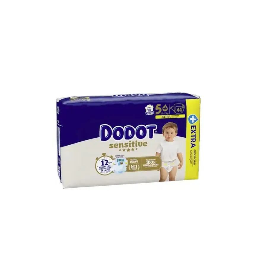 Pañales Dodot Sensitive T5+ (12-17 kg)  2 pack*44 ud. total 88ud